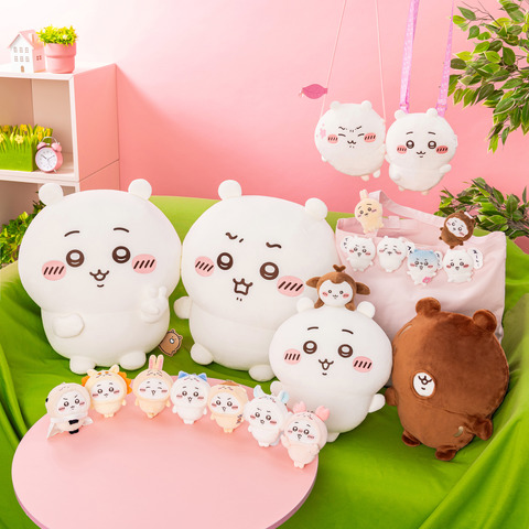 “Chiikawa” Chiikawa & Hachiware-Darake! Online Lottery Featuring “Super BIG Plushies” and More Now Available