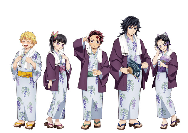 Demon Slayer Collaboration with Hakone Yunessun: Post-Bath Visuals of Tanjiro, Giyu, Shinobu and More