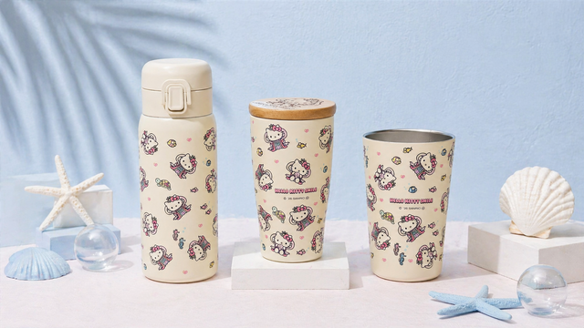 HELLO KITTY SMILE Limited Drink Goods Featuring Otohime Hello Kitty Now Available