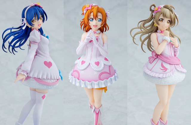 Love Live! 15th Anniversary: Kousaka Honoka, Minami Kotori & Sonoda Umi Get Figures in ‘Bokutachi wa Hitotsu no Hikari’ Costumes – Amiami Exclusive Bonus
