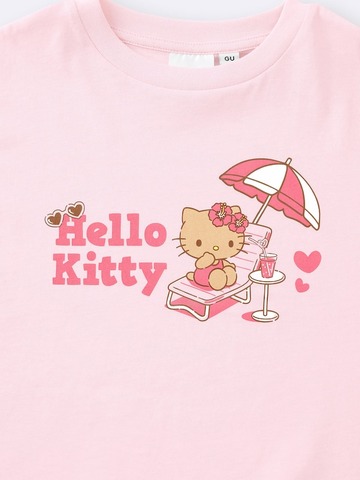Sanrio × GU! Hello Kitty, Pompompurin, and Cinnamoroll Get a Tan ♪ Pajamas and Kids T-Shirts Featuring Beach Fun Are Here