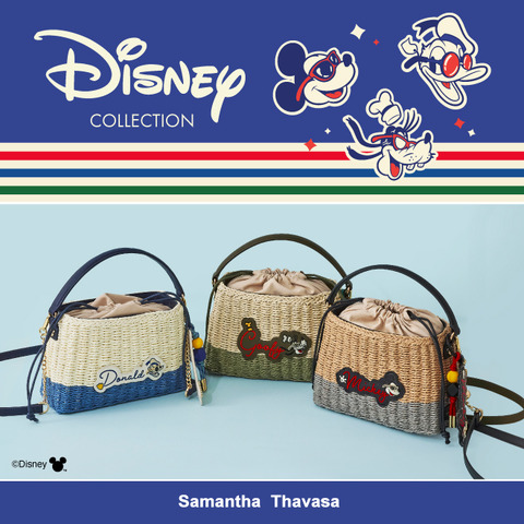 Summer Arrives! Mickey and Friends Basket Bags & Bag Charms from Samantha Thavasa