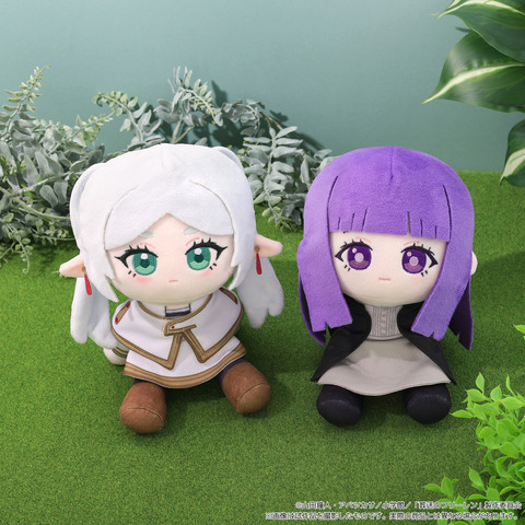 Frieren and Fern Plushies with Adorable Tilted Necks Now Available for Pre-Order