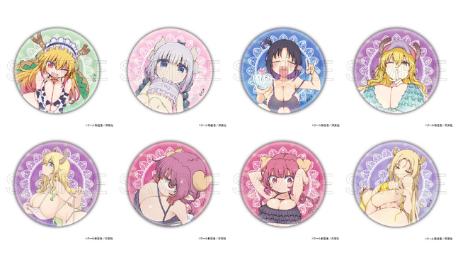 Kobayashi-san Chi no Maid Dragon Swimsuit Acrylic Stands and Badges Featuring Coolkyousinnjya Art Now on Pre-Order