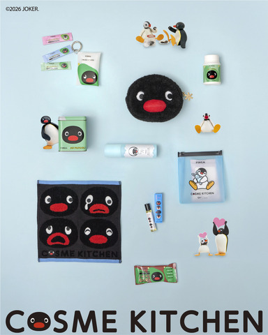 Pingu and Cosme Kitchen Announce First Collaboration: Limited-Edition Beauty Products and Plush Goods