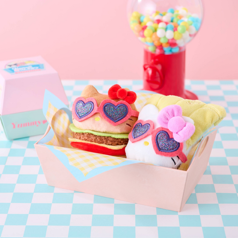 Sanrio’s New ‘Kawaii YumYum MART’ Plush Series Turns Hello Kitty and Friends into Burgers, Fries, and More