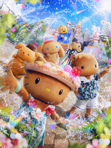 Sun-Tanned Pompompurin, Cinnamoroll, and Kuromi Join Harmony Land’s Summer Event ‘Hachamecha Summer Party!’