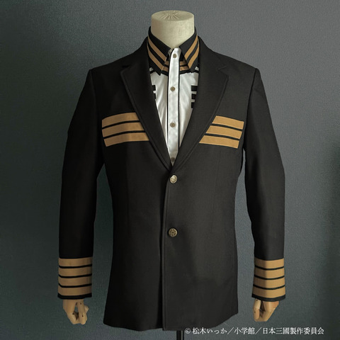 TV Anime ‘Nihon Sangoku’ Gets Life-Size Replica Yamato Uniforms, Shirts, Buttons and Handkerchief