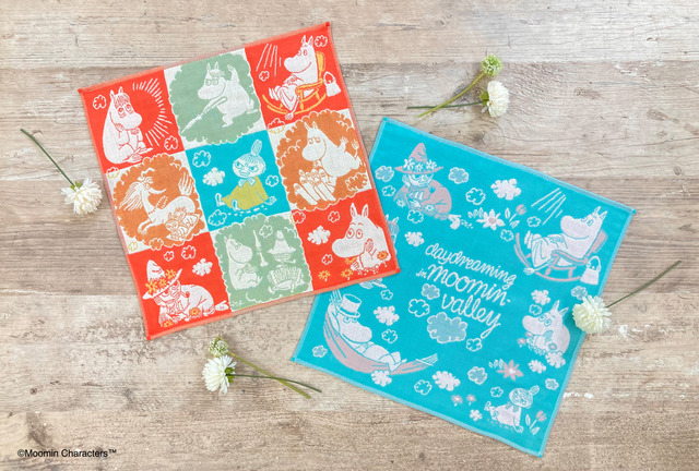August 9 Is Moomin Day: Colorful New Handkerchiefs Featuring Little My and Moomin Valley Friends Arrive with Flower Motifs and Nordic Colors