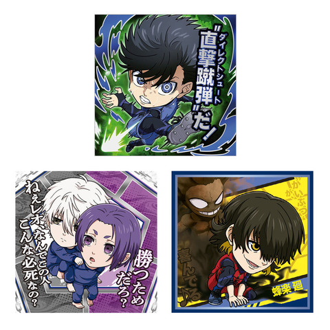 Blue Lock Nifuorumeishon Sticker Wafers Featuring Yoichi, Nagi, and Reo Now on Premium Bandai