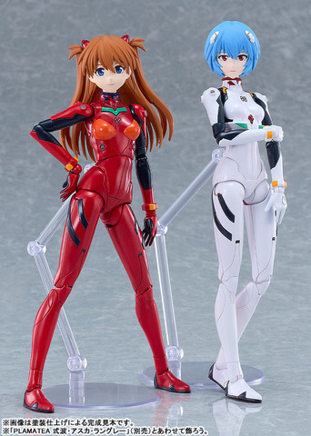 Evangelion Rei and Asuka PLAMATEA Posable Plastic Models Announced – Pre-orders Open