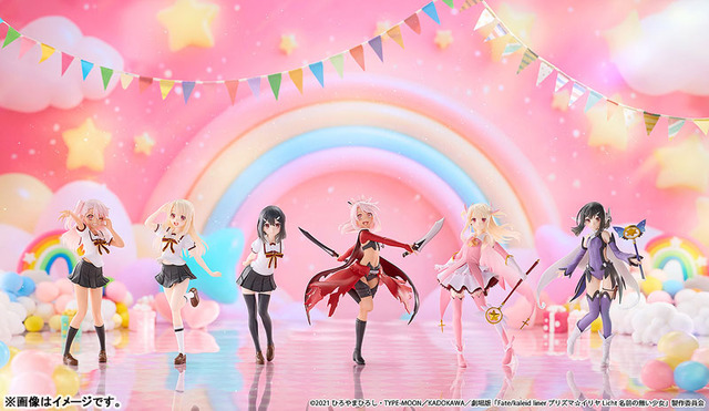 Fate/kaleid liner Prisma☆Illya Licht The Nameless Girl Gets CHILLfigg Figure Set – Illya, Miyu, Chloe in Magical Girl and Summer Uniforms