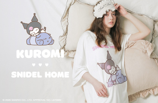 Kuromi x SNIDEL HOME First Collaboration Loungewear and Accessories Launch August 1