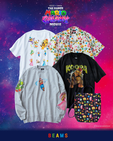 Mario, Bowser, and Question Blocks! New Pop and Fun Apparel Collection from BEAMS for The Super Mario Galaxy Movie