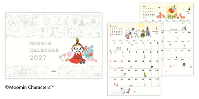 Moomin 2027 Calendars and Diaries Announced – New Memo Desk Calendar and Pattern Designs