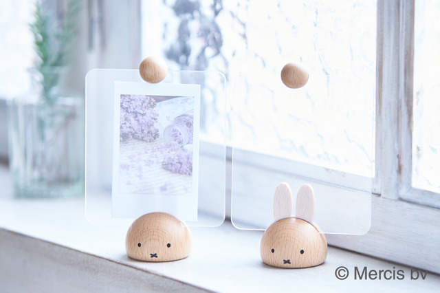 New Miffy Wooden Goods from Nichigan: Photo Stand, Pen Stand, Calendar, and Doll Mirror