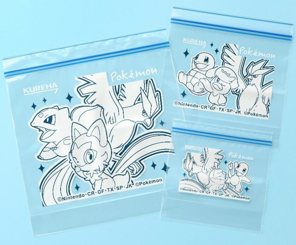Pokémon x Kureha Collaboration Returns with New Designs for Plastic Wrap, Freezer Bags, and More