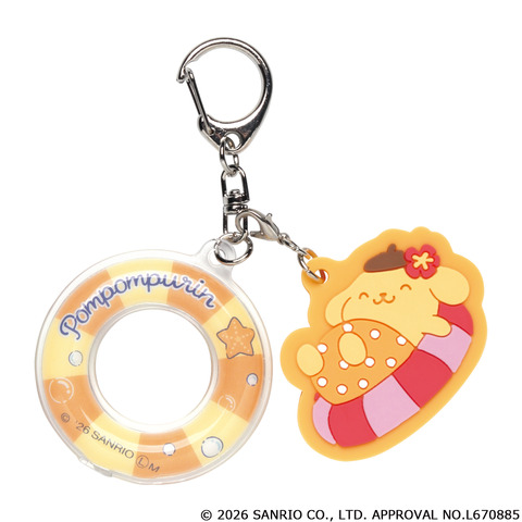Sanrio Characters Float into Summer with Squishy Pool Ring Keychains – Available July 2026