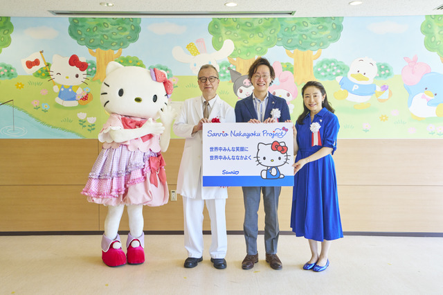 Sanrio Transforms Pediatric Ward with 23 Characters in ‘Stroll and Outing’ Themed Design