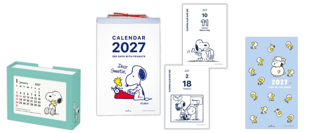 Spend 365 Days with Snoopy: 2027 PEANUTS Calendars and Diaries from Japan Hallmark Include First-Ever Tear-Off and Memo Desk Calendars