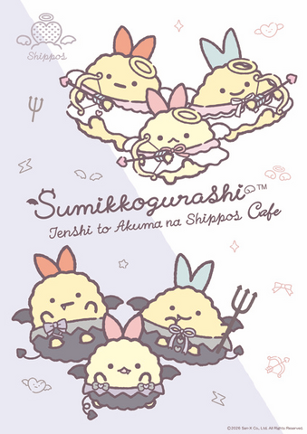Sumikko Gurashi Angel and Devil Collaboration Café Opens at Tower Records Cafe Omotesando
