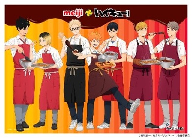 Haikyuu!! x Meiji Chocolate Collaboration Features Apron-Wearing Characters on New Packages