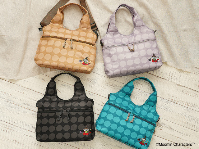 Little My Embroidery and Polka Dot Design: New 2WAY Moomin Bag Perfect for Summer Outings