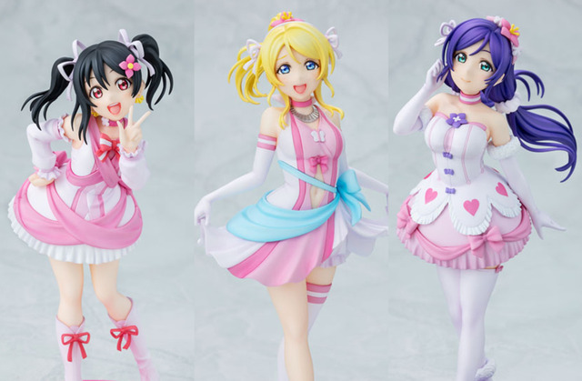 Love Live! μ’s Third-Years Ayase Eli, Toujou Nozomi, and Yazawa Nico Get Figures in ‘Bokutachi wa Hitotsu no Hikari’ Costumes