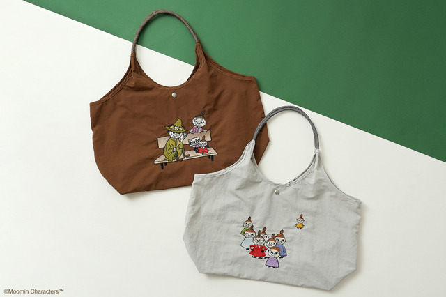 Moomin Embroidered Tote Bags with Little My and Siblings Are Light, Spacious, and Full of Charm