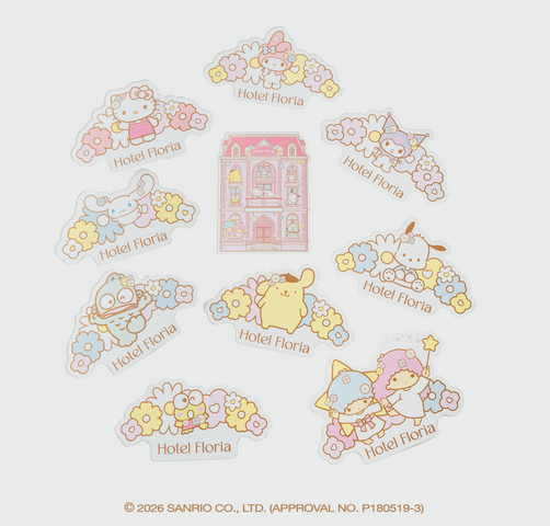 Sanrio Characters Exhibition Hotel Floria Tokyo Unveils Second Wave of Exclusive Merchandise