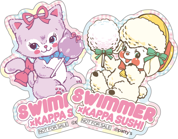 SWIMMER x Kappa Sushi Collaboration Offers Retro Pop Holographic Stickers with All-You-Can-Eat