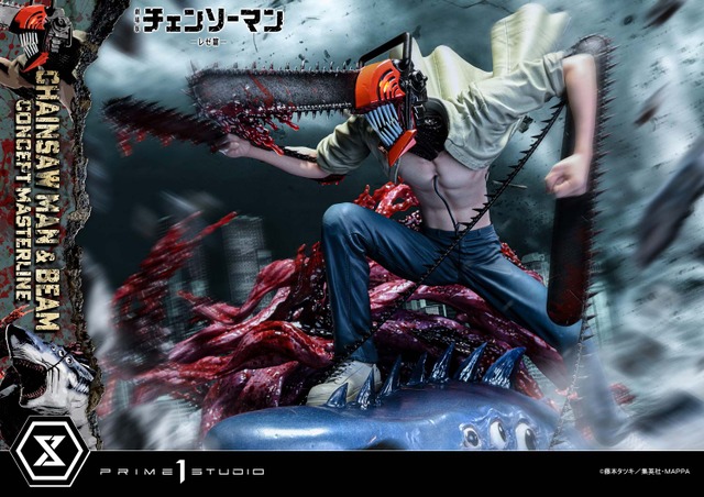 Chainsaw Man Reze Arc’s Chainsaw Man & Beam Get 1/6 Scale Statue Recreating High-Speed Battle