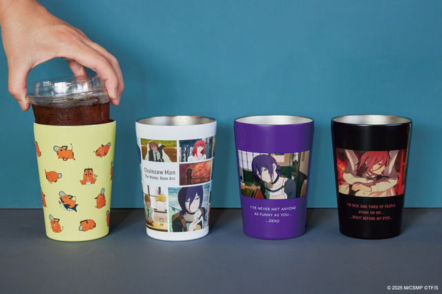 Chainsaw Man: Reze-hen Vacuum Tumblers Feature Reze, Aki, Pochita, and Famous Scenes