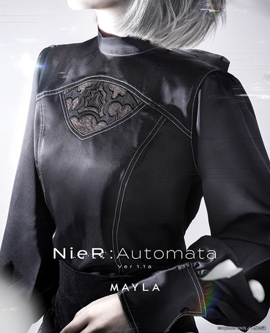 NieR:Automata Ver1.1a 2B-Inspired Blouse by MAYLA Features YoRHa Emblem and Iconic Chest Design