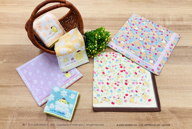 Pompompurin x Laura Ashley Handkerchiefs Launch From Early October 2026