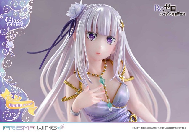 Re:Zero kara Hajimeru Isekai Seikatsu Emilia Glass Edition Figure Announced for May 2028