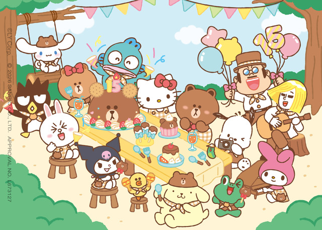 LINE FRIENDS 15th Anniversary Sanrio Characters Collaboration Revealed, Shibuya Pop-Up Set for January 2027